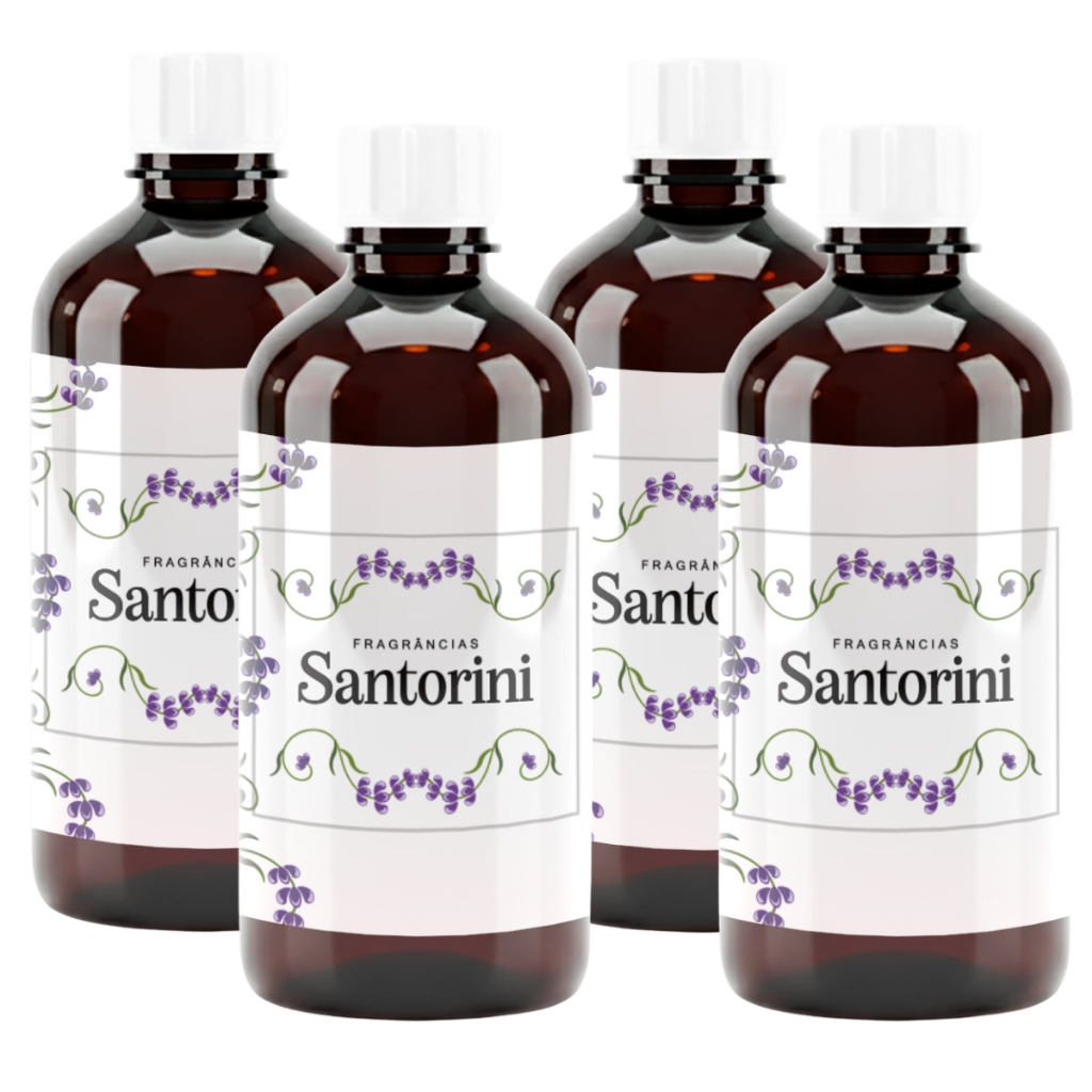 Kit 4 Essências Lipossolúveis 100ml - cada frasco | p/ Velas, Sabonetes , Difusores e Mais!