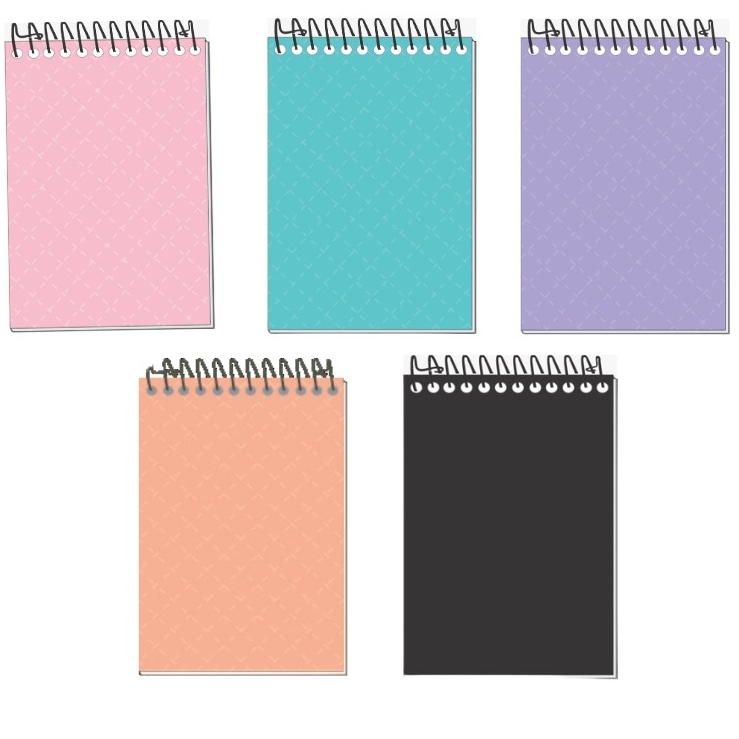 CADERNETA DE BOLSO KIT COM 10 UNIDADES CORES ÚNICAS OU SORTIDAS em Oferta na Shopee