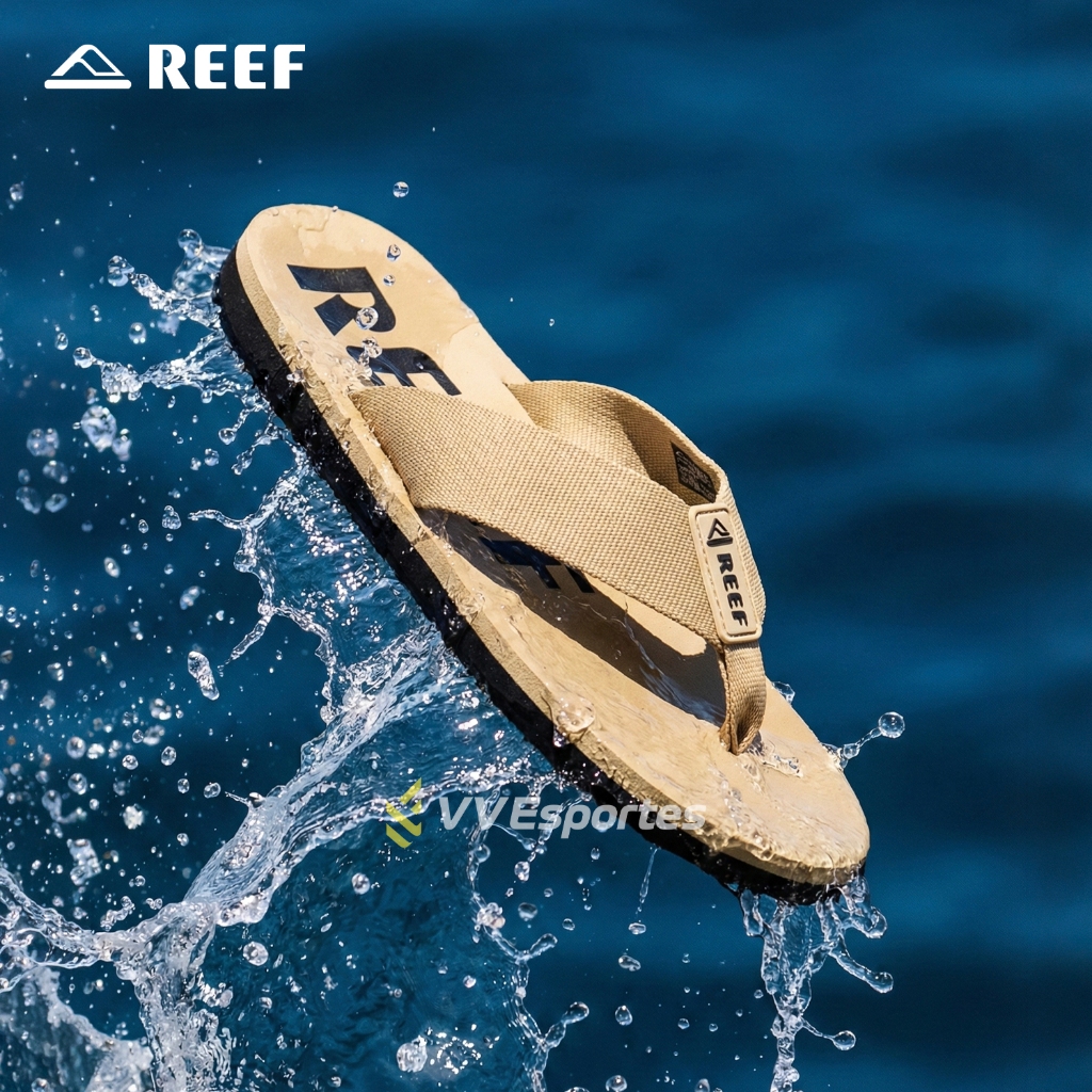 Reef Smoothy – Chinelo Casual com Tiras de Algodão Macias