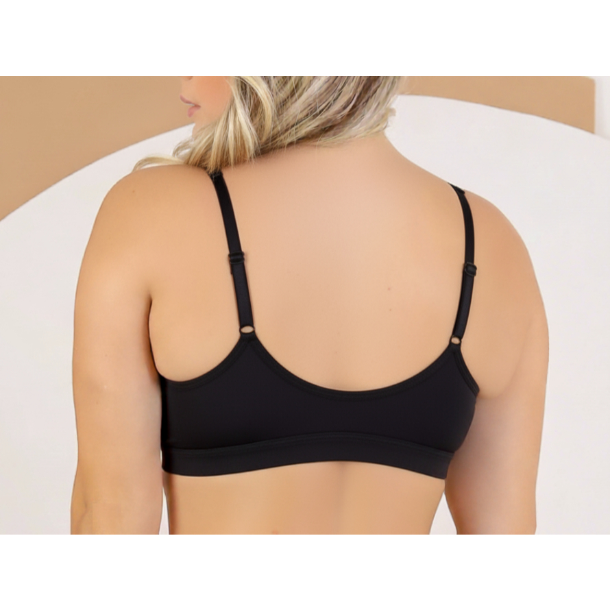 Innova Lingerie 2439 | Soutien | Push-up | Microfibra | Zíper Frontal | Bojo | Arco — imagem 2 de 2