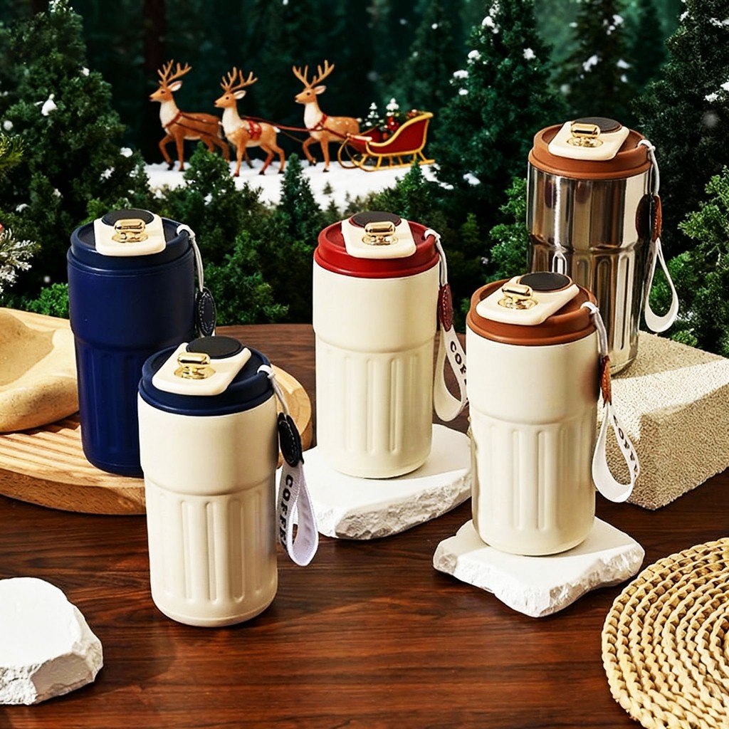 Copo Térmico Inox 420ml com Display Digital e Sensor de Temperatura A Primeira Escolha para Presentes de Natal