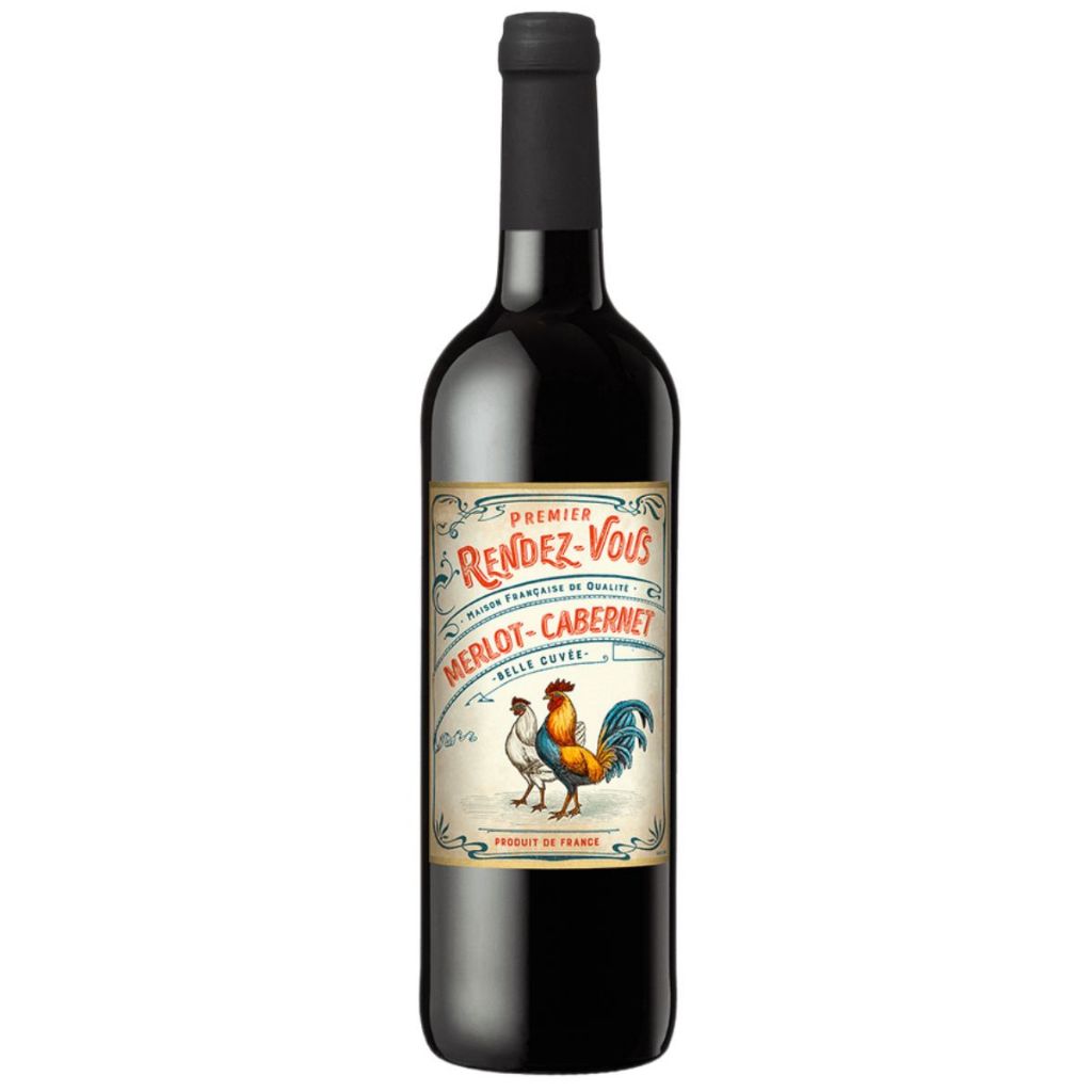 Vinho Francês Premier Rendez Vous Belle Cuvée Merlot - Cabernet 750ml em Oferta na Shopee