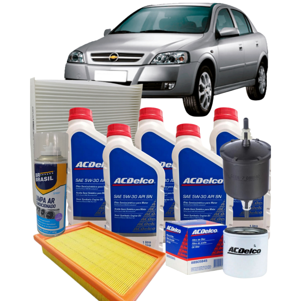 Kit Revisão ACDelco 5w30 Semi-Sintético Chevrolet Astra 2.0 8V 2004 À 2011 em Oferta na Shopee