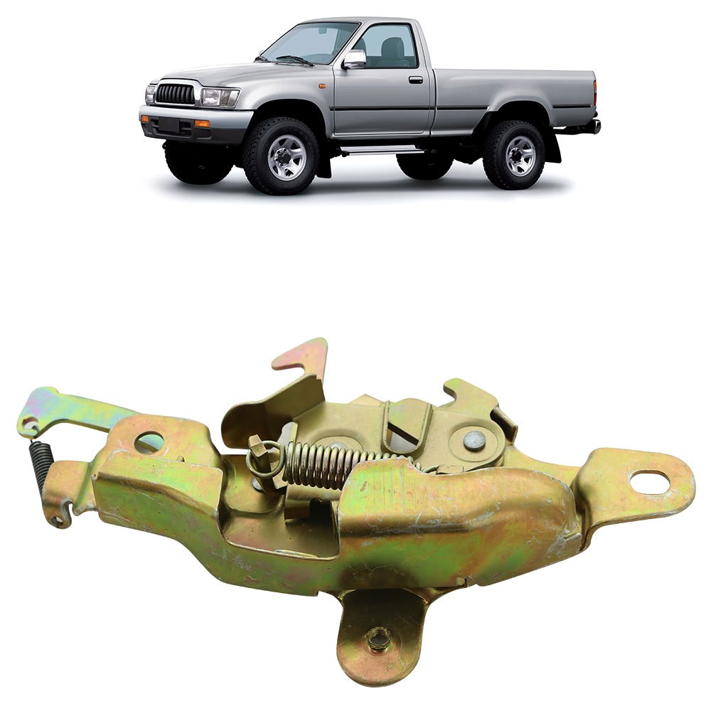 Fechadura Capô Hilux Todas as Versões 1992 1993 1994 1995 1996 1997 1998 1999 2000 2001 2002 2003 2004 Sem Sensor