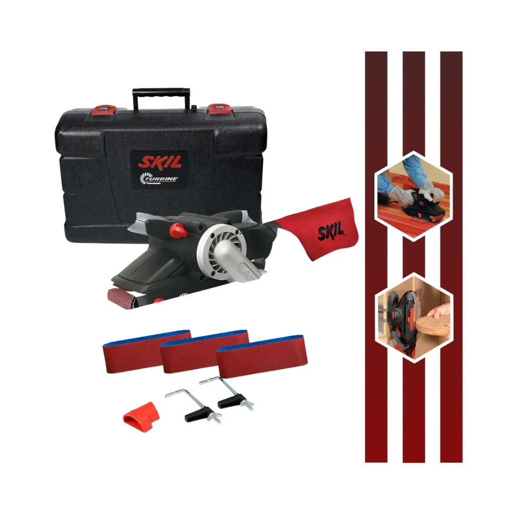 Lixadeira de Cinta Modelo 7640, Potência de 900W Com Maleta e Acessórios Skil em Oferta na Shopee
