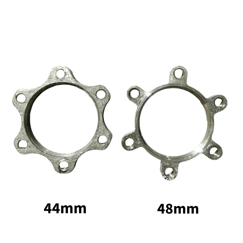 Kit 2 Adaptador de Alumínio Bike NIPARTE 44mm/48mm Para Reforço de Disco de Freio Em Cubo Rosca Catraca Para Bicicleta