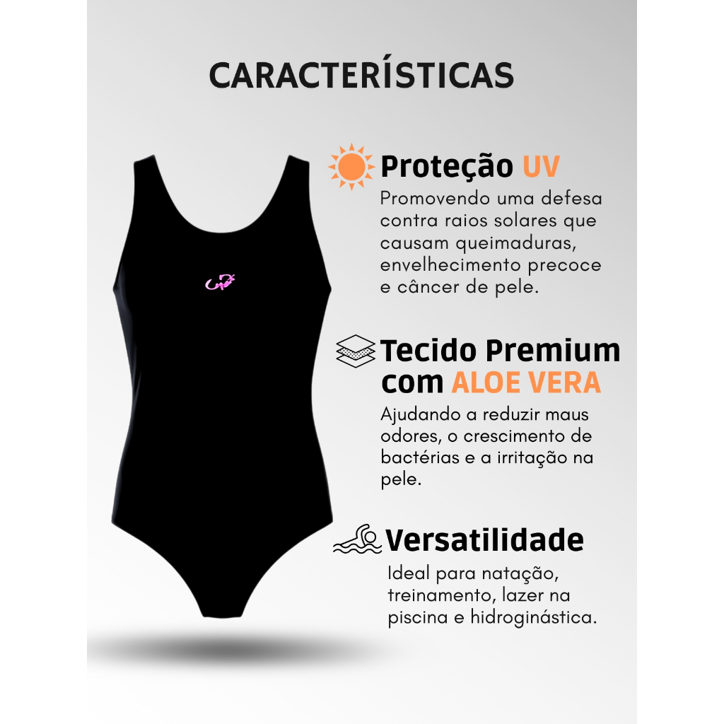 Maiô Infantil Menina com Proteção UV Luxo Original Natação Mar Praia Piscina Helanca Hammerhead