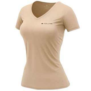 Camiseta Dry fit feminina Baby Look para corrida musculação academia proteção solar Uv Collinea Sportswear em Oferta na Shopee