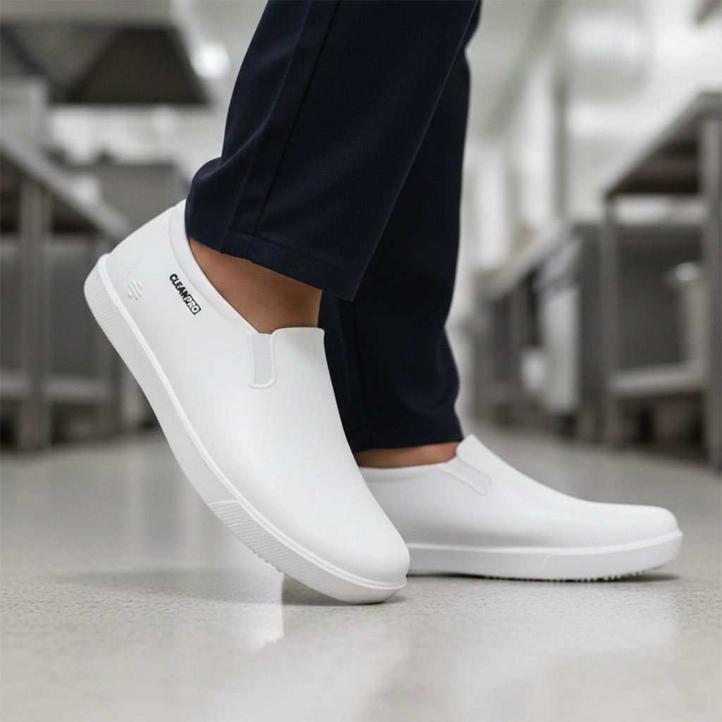 Tenis Sapato Antiderrapante Fechado Emborrachado TPE Para Limpeza Profissional de Cozinha Cozinheiro em Oferta na Shopee