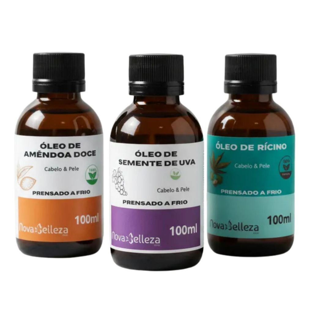 Óleo Vegetal 100% Puro Prensado a Frio para Hidratação Umectação Capilar 100ml em Oferta na Shopee