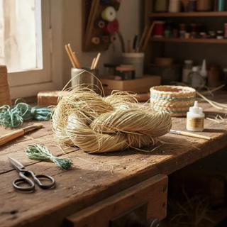 Fibra de Buriti Palha da Costa Natural Seda Rafia 500g em Oferta na Shopee