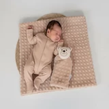 Manta cobertor de bebê com naninha, 2 peças
