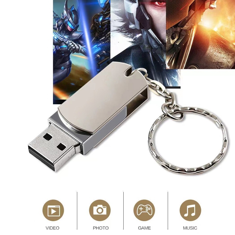 Pendrive  128GB 128MB Unidade Flash USB Metálica .0 De Alta Velocidade