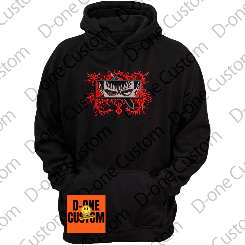 Casaco Moletom Berserk Fã Mangá Dark Guerreiros Personagem Estampado Frente Estilo Otaku Streetwear