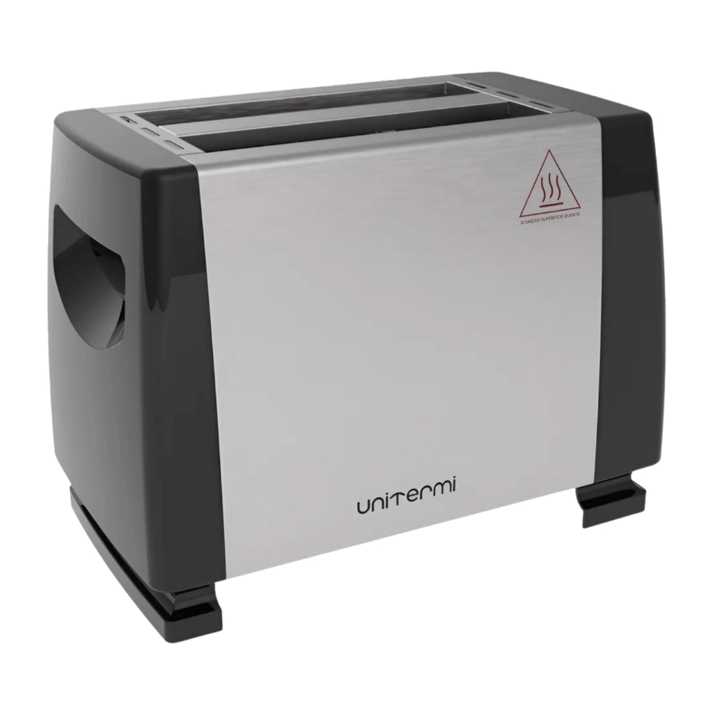 Torradeira Elétrica 650w Inox Duas Fatias Unitermi