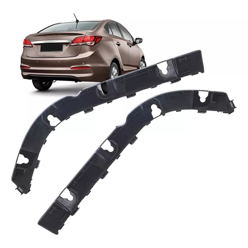 Par Suporte Guia Parachoque Traseiro Hb20 Sedan 2013 2014 2015 2016 2017 2018 2019