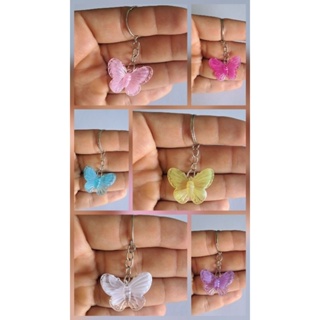 Chaveiros  De Borboletas Rosa/pink/lilaz/Azul/Amarelo/branco 5 /10/20 unidades Bolsa,chave do carro ,mimos em Oferta na Shopee