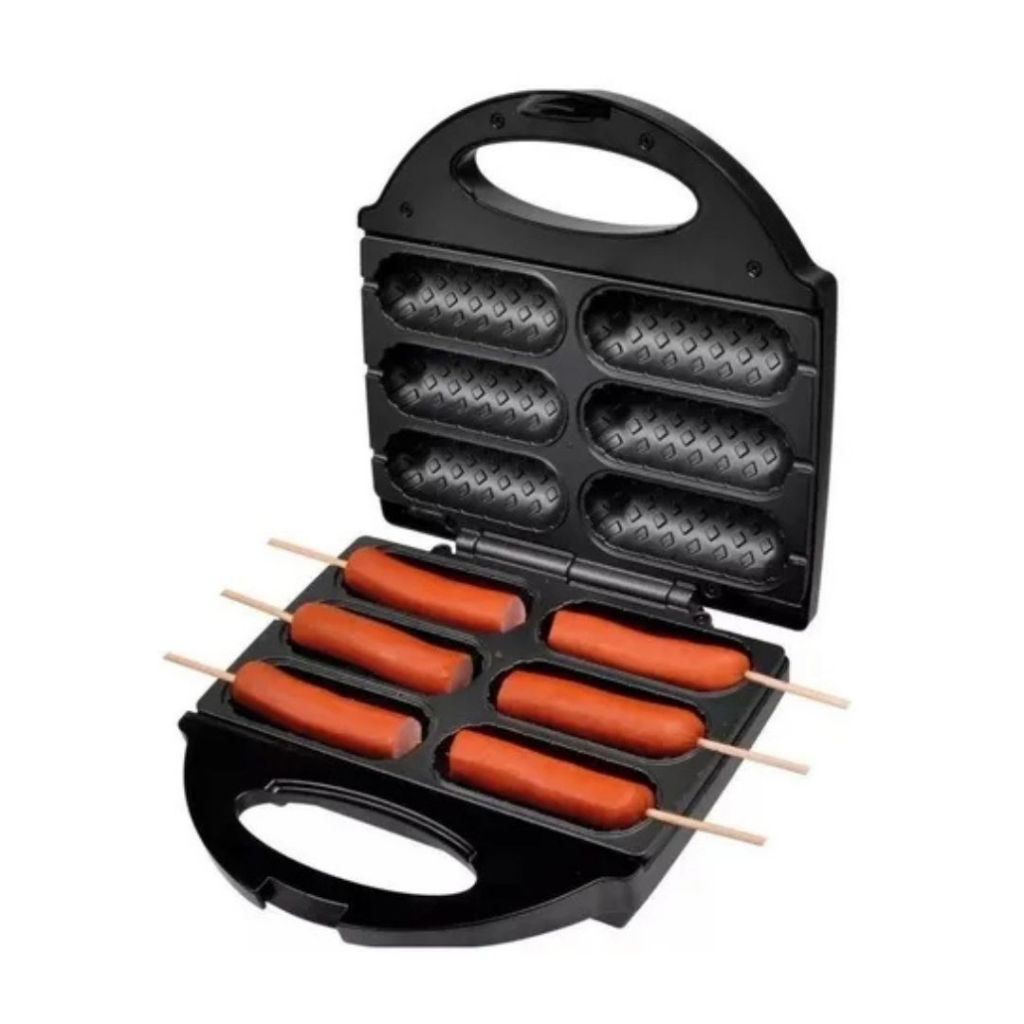 Máquina de Crepe Crepeira Elétrica Antiaderente Hot Dog Queijo Coalho Espetinho No Palito 110v LCK