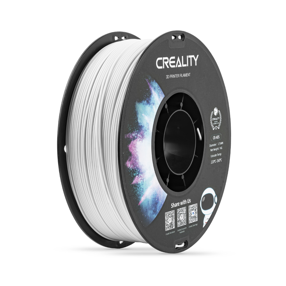Filamento Creality Abs 1.75mm 1kg Cr-ABS White Cor Branco Importado