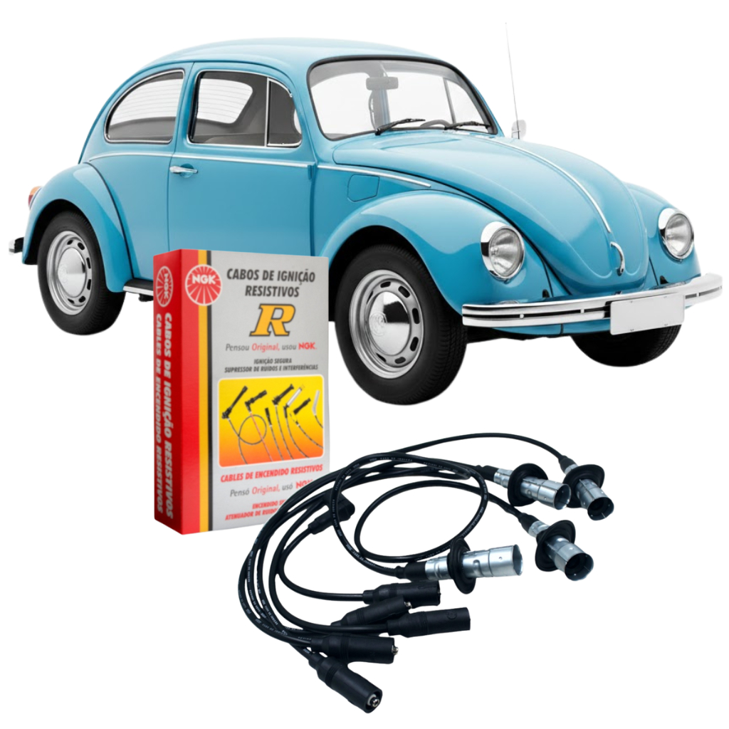 Jogo Cabo De Vela Com Pino Vw Fusca Kombi STV13 Original NGK em Oferta na Shopee