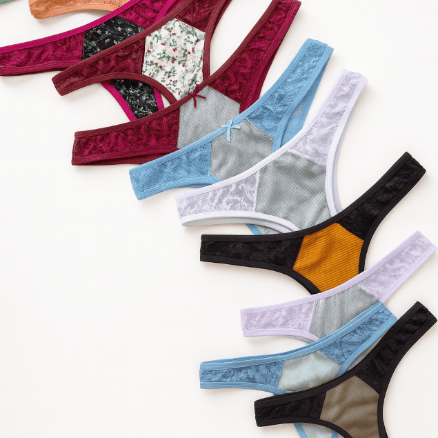 Kit 10 Calcinha Tanga Básica Conforto Canelada Com Renda e Forro Toccare Lingerie em Oferta na Shopee