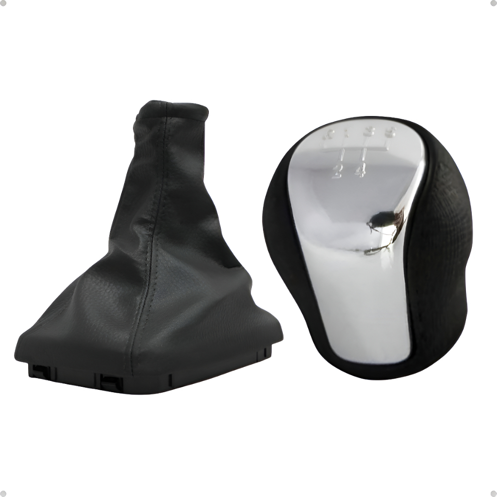 Kit Manopla Lente Cromada + Coifa Câmbio Corsa Celta Gm Cromado