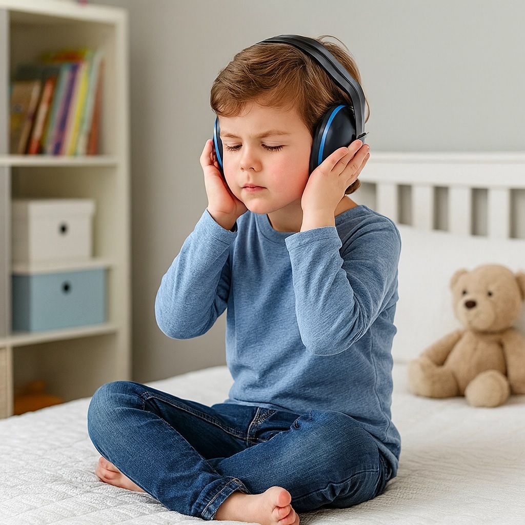 Abafador Camper Protetor Auditivo De Ruídos Tipo Concha 18dB Auricular Resistente Barulho Autista