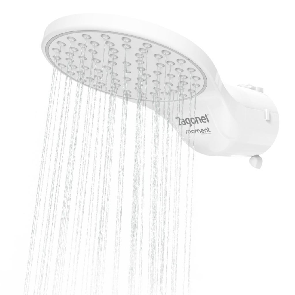 Chuveiro Elétrico Zagonel Moment 4 Temperaturas – Alta Pressão Economia de Energia e Aquecimento Rápido