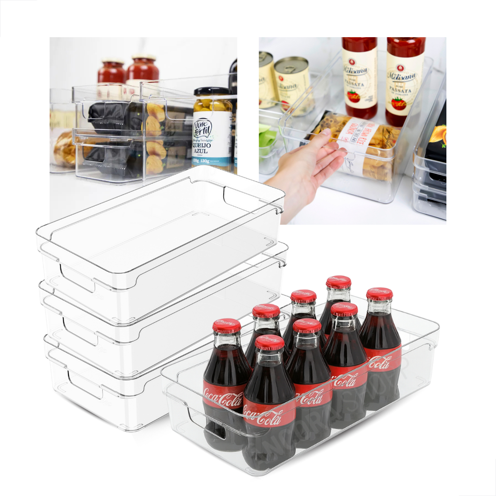 Kit 4un Organizador de Armário Lavanderia Cozinha Gaveta Dispensa Multiuso de Acrílico Ou 30 x 15 em Oferta na Shopee