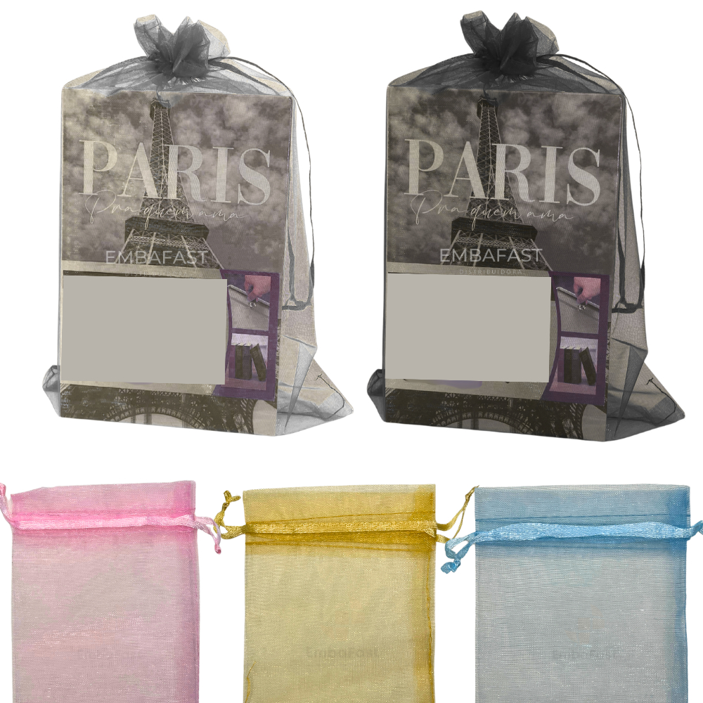 Kit 100 Sacos Organza 20x30 Grande Lembrancinha Festa Cores Natal Fim Ano Presente Atacado Tule em Oferta na Shopee