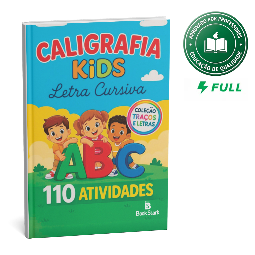 Imagem Caderno De Caligrafia Infantil Com 110 Atividades Para Praticar
