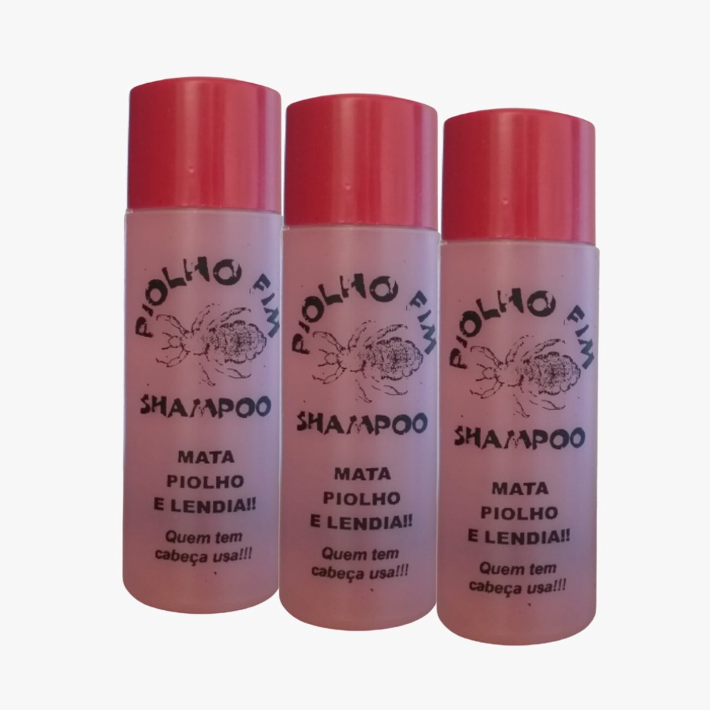 Shampoo Anti Piolhos e Lendeas - 03 UNIDADES em Oferta na Shopee