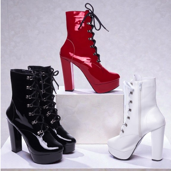 Bota Vermelha Cano Médio: Onde Comprar | BuscaProdutos