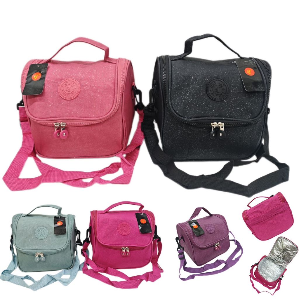 Bolsa Térmica de Nylon Estampa com Brilho, Fitness para Marmita, Viagem 8322 em Oferta na Shopee