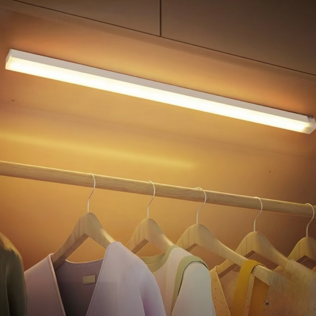 Luminária Led Inteligente Recarregável com Sensor de Movimento USB Guarda Roupa Armário em Oferta na Shopee