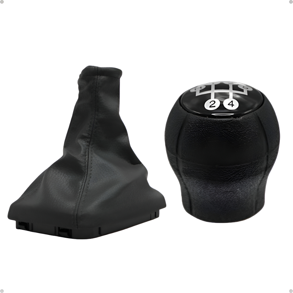 Kit Manopla Lente Preta + Coifa Câmbio Corsa Celta Gm Preto