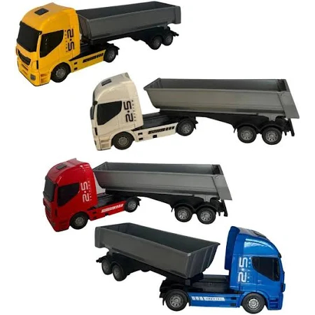 Caminhão Caçamba Basculante Brinquedo Carreta Iveco Hi-Way - Usual Brinquedos