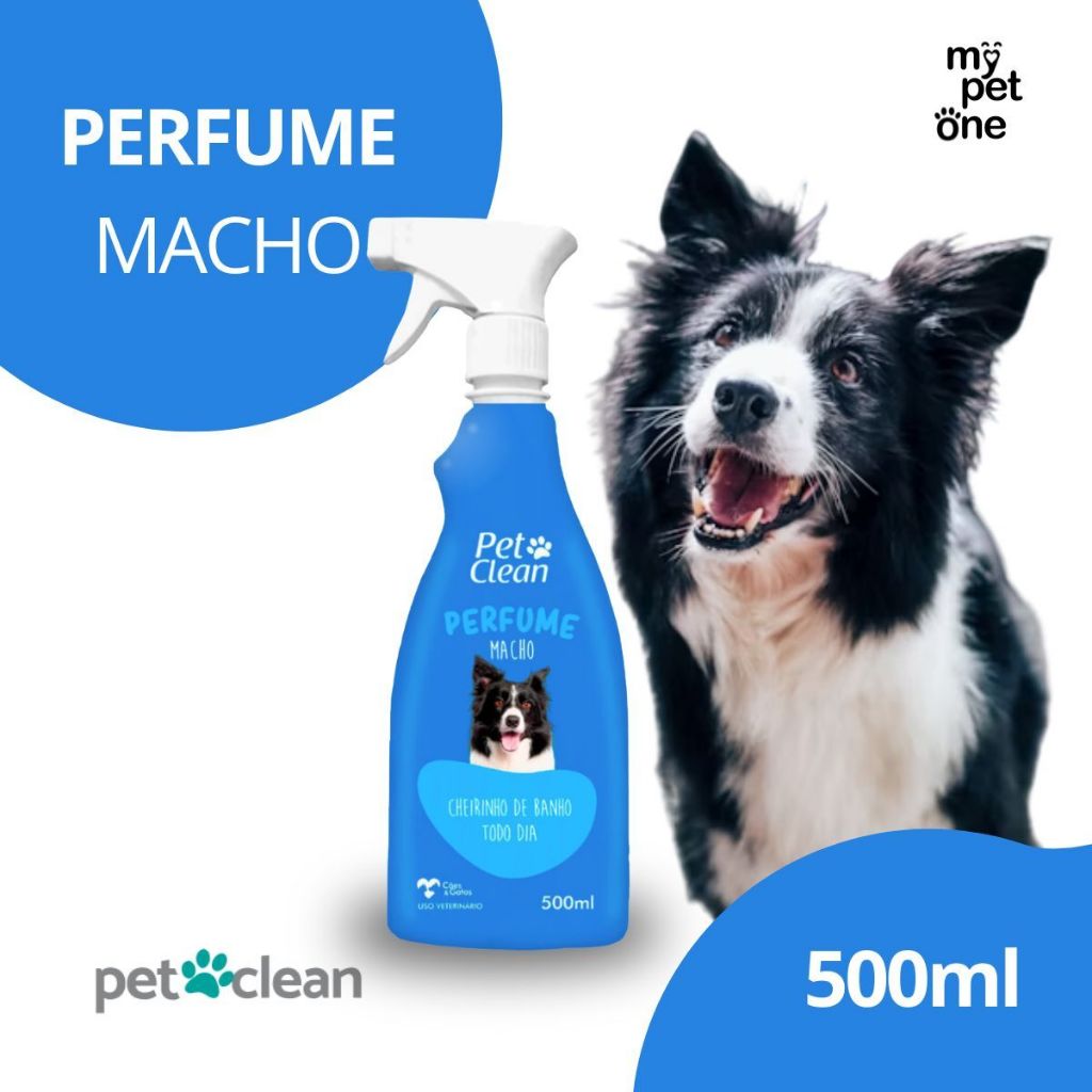 Perfume Para Cachorro e Gato Macho 500ml - Pet Clean em Oferta na Shopee