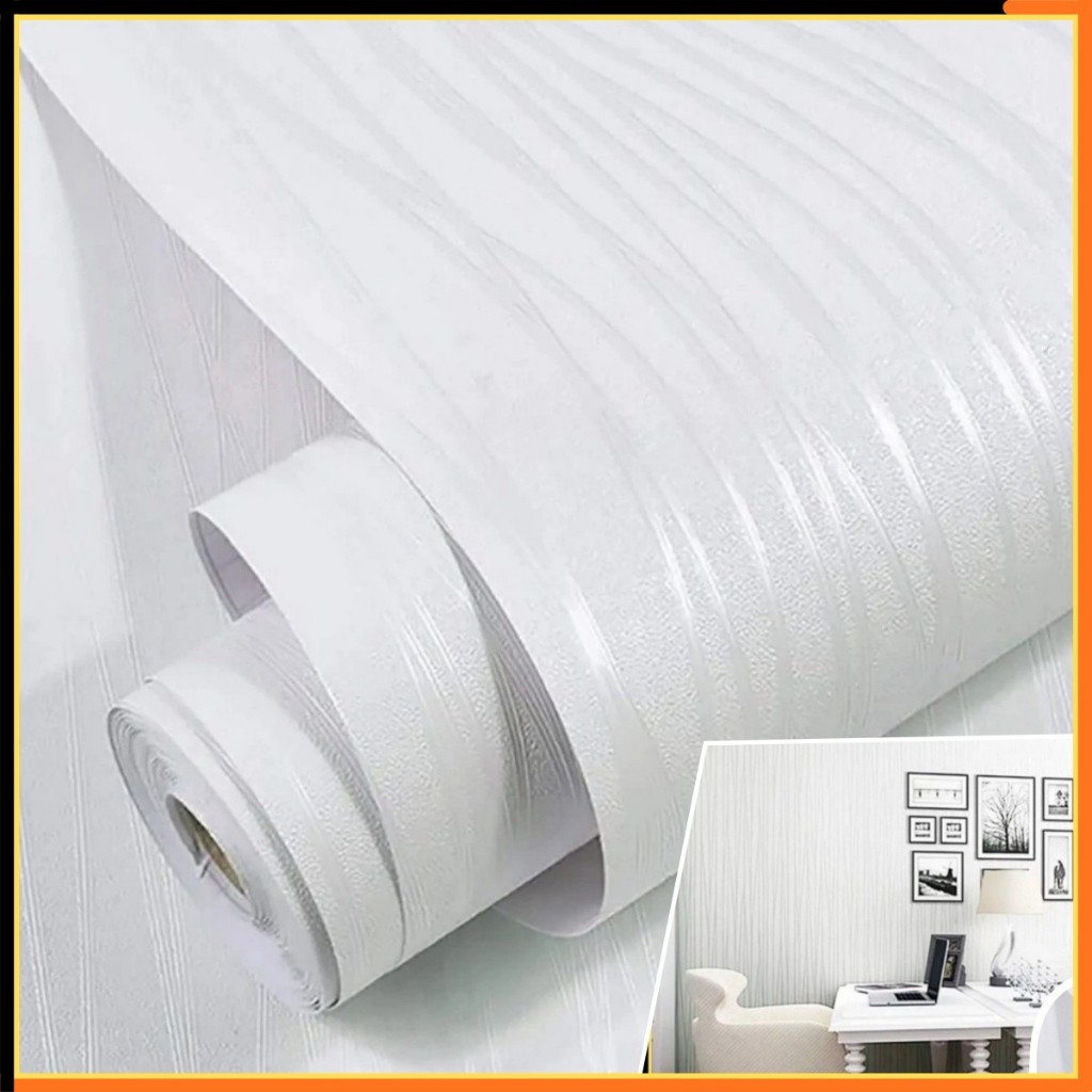 Kit Papel de Parede 3D Linha Branco 5M Adesivo Autocolante para Sala em Oferta na Shopee