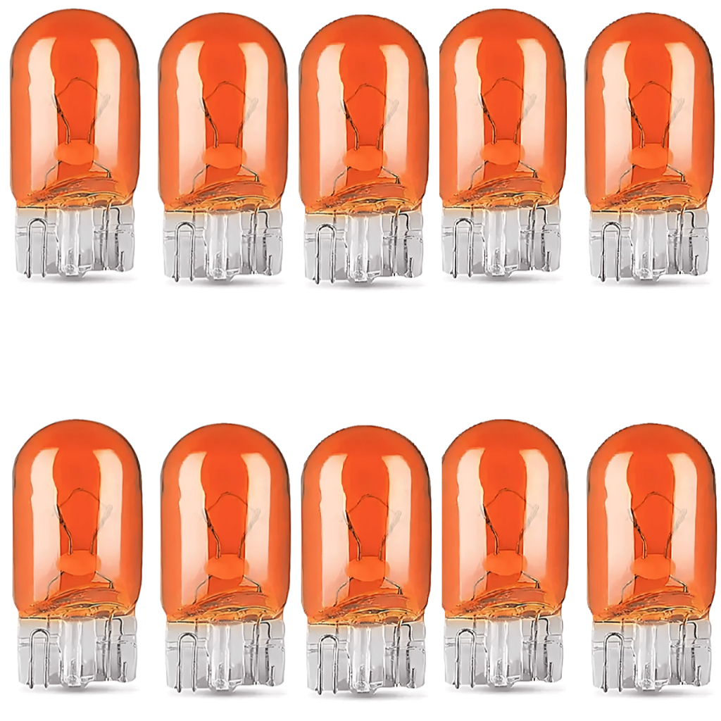 5 10 20 30 Lâmpada Pingo T10 Laranja Âmbar 12v 5w Esmagadinha Seta Lateral 2 unidades