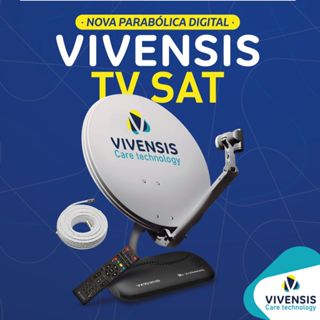 Parabolica nova digital antena completa vivensis vx10 em Oferta na Shopee