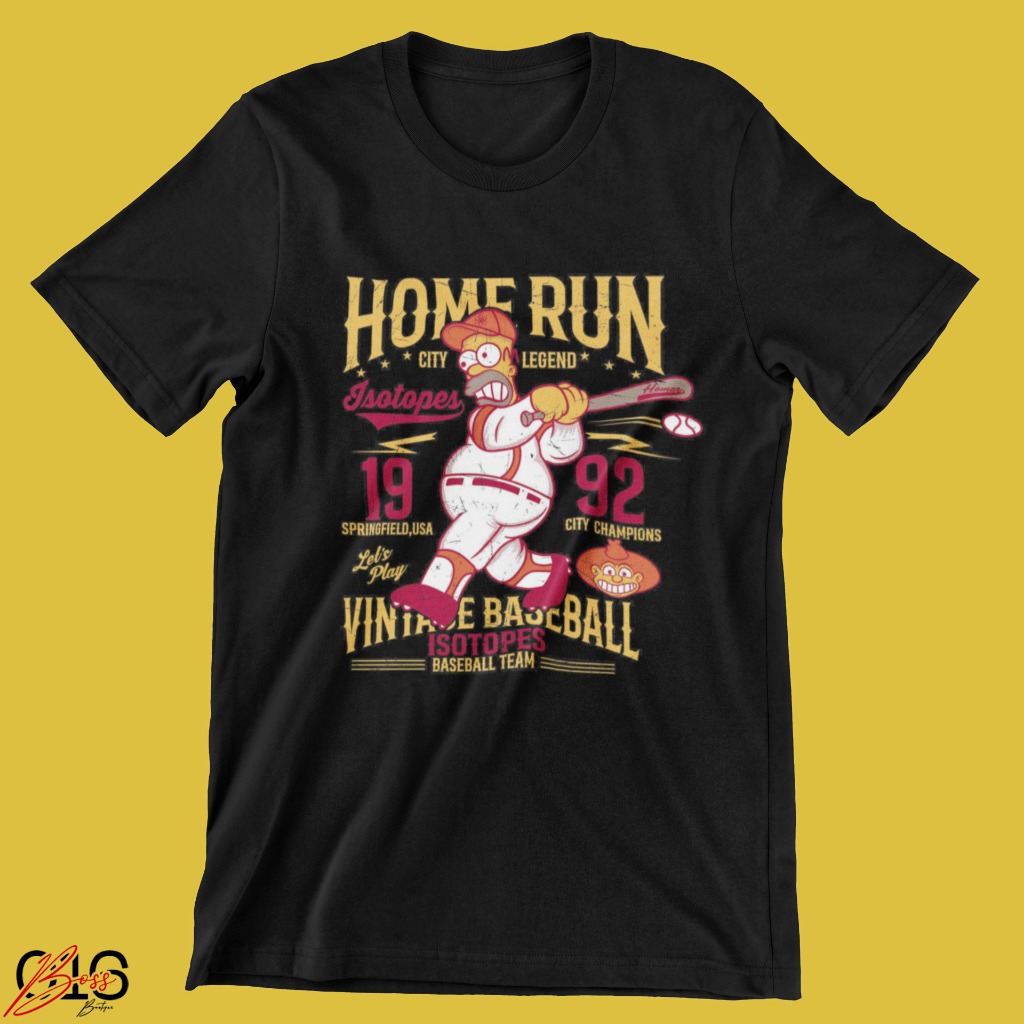 Camiseta Homer Simpson Baseball Exclusiva 100% Algodão [IMPERDÍVEL]