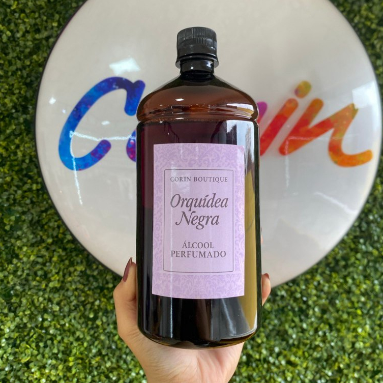 Álcool Perfumado Orquídea Negra 1L – Limpeza Perfumada | Corin Corantes em Oferta na Shopee