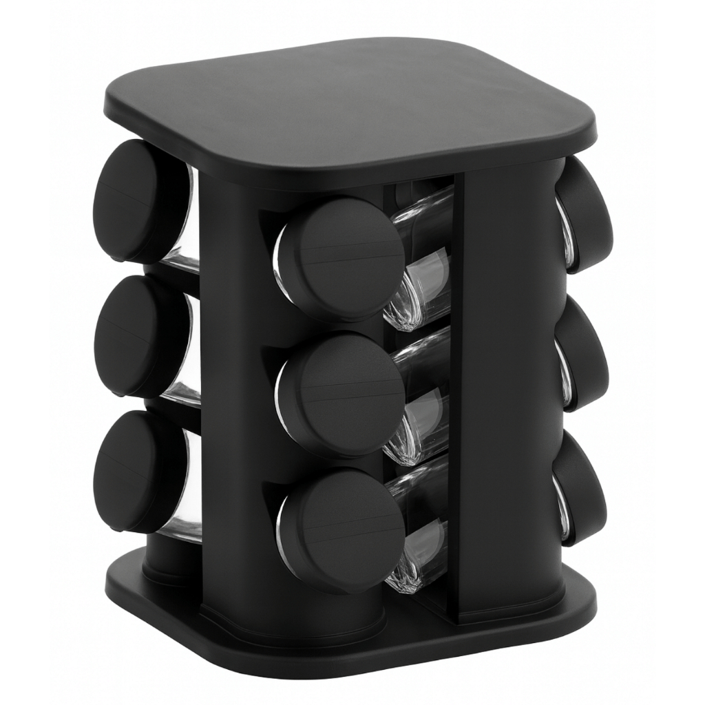 Porta Tempero Condimentos 12 Pote Giratório 360° Organizador em Oferta na Shopee