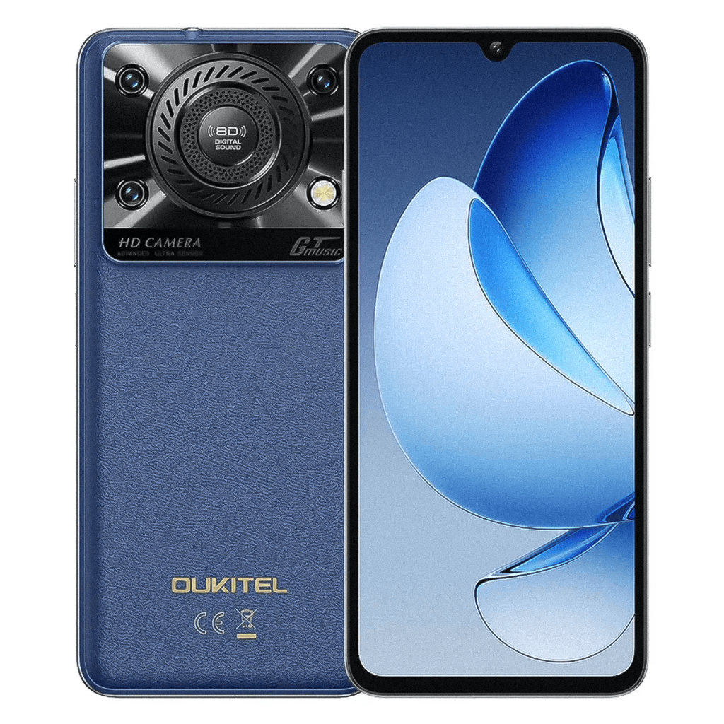 Celular Oukitel C60 – 128GB de Armazenamento – 4GB RAM – Tela 6.88" – Dual SIM