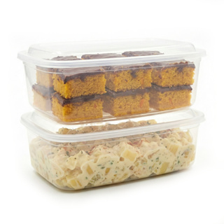 Kit 2 Potes De Geladeira E Microondas 4l Retangular C/ Tampa em Oferta na Shopee