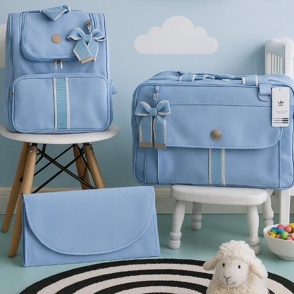 Bolsa Maternidade com Alça Regulável – Kit com Mala para Menina/Menino em Oferta na Shopee