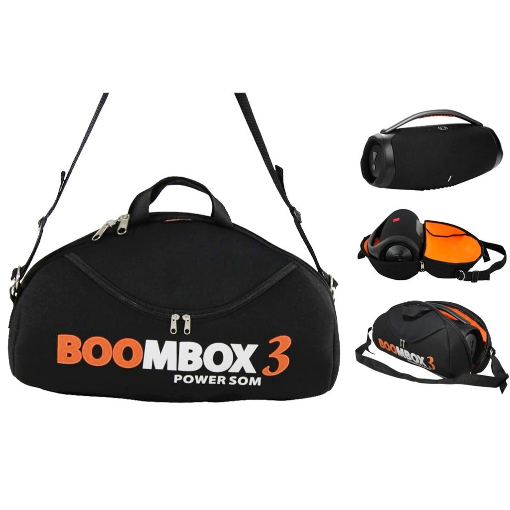 Case Estojo Bolsa Mala Para - Boombox 3 Com Bolso Nova em Oferta na Shopee
