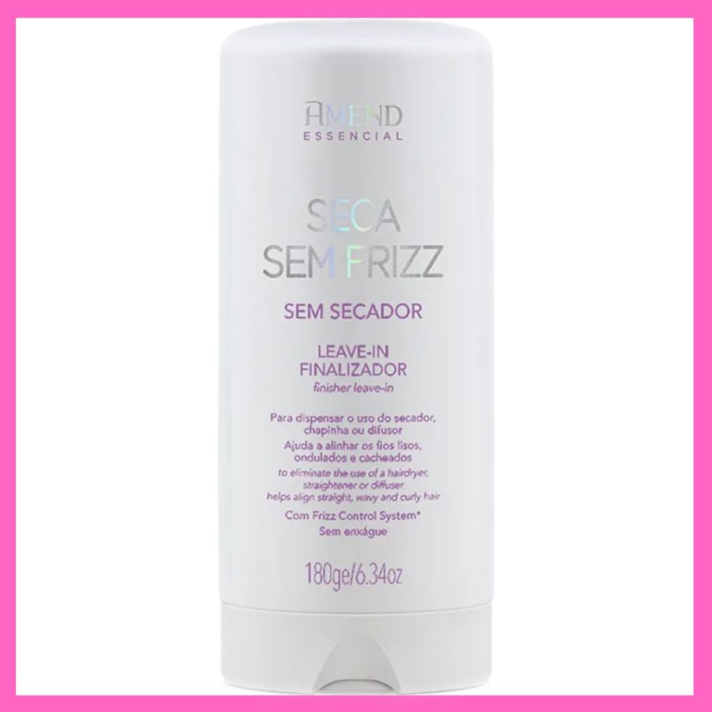 Amend Essencial Seca Sem Frizz Proteção térmica 180ml