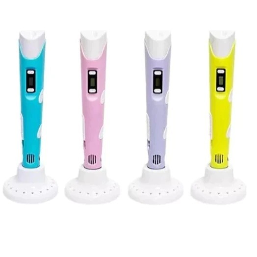 Kit Caneta 3D + Kit ABS 100m (10 Cores) | Display Ajustável | Criação em 3D